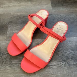 A New Day Women's Coral Block Heels